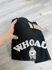 ÁO PHÔNG NỮ CỘC WHOAU ĐEN SẴN (SALE 55k)