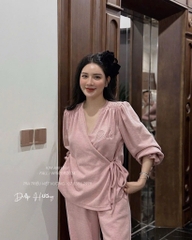 SET BỘ DÀI LEN THỎ HỒNG NỮ THU ĐÔNG SẴN (SALE 135k)
