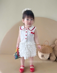 VÁY POLO BÉ GÁI PHỐI BÈO TẦNG SẴN