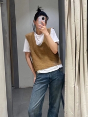 SET ÁO PHÔNG + GILE LEN NỮ ZARAAA THU ĐÔNG SẴN(XẢ 99k)