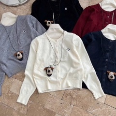 ÁO LEN CADIGAN KÈM GẤU QC NỮ