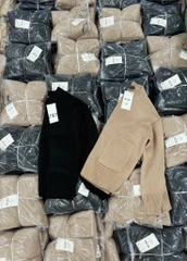 ÁO LEN NỮ ZR CỔ TRÒN TÚI 2 BÊN THU ĐÔNG SẴN (SALE 150k)