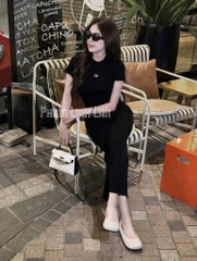VÁY ZIP DÁNG DÀI 2 MÀU ĐỎ ĐEN NỮ SẴN (SALE 95k)