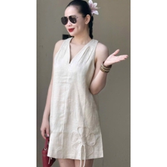 VÁY LI-EN HOA VIỀN HAI LỚP NỮ