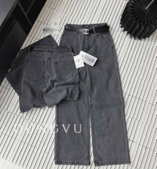 QUẦN JEAN NỮ SUÔNG TRƠN MÀU KHÓI SẴN (SALE 99k)
