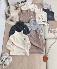 SET 4 ÁO GIỮ NHIỆT CỔ LỌ DÀI TAY BÉ TRAI