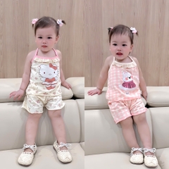 SET 2 BỘ HOA NHÍ VIỀN REN BÉ GÁI