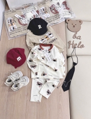 SET 2 BỘ DÀI COTTON CUTE PUPPY SIÊU CƯNG BÉ TRAI