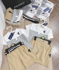 SET CỘC POLO THÊU NGỰA KÈM ĐAI BÉ TRAI SẴN (XẢ 69k)