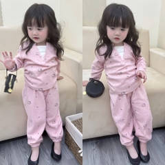 BỘ DÀI LÔNG THỎ KITTY BÉ GÁI 3 MÀU SẴN (SALE 59k)