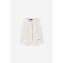 SET NỮ ÁO VEST SÁT NÁCH MIX CHÂN VÁY XẾP LY 4M NEW (xả 133k)