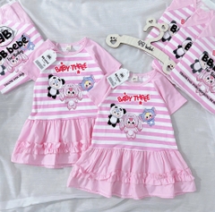 VÁY BÉ BABY THREE 2 MÀU HỒNG BÉ GÁI(XẢ 59k)