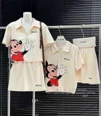 SET BỘ MICKEY CỔ KÉO KHOÁ CVAY NỮ