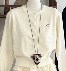 ÁO LEN CADIGAN KÈM GẤU QC NỮ