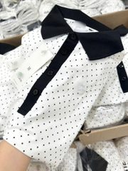 ÁO POLO CHẤM BI LẮC CỘT NỮ