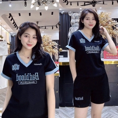 BỘ NỮ ÁO CỘC BAD BLOOD SẴN(SALE 119k)