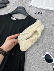 VÁY SUÔNG PHỐI TAY BỒNG xả 49k)