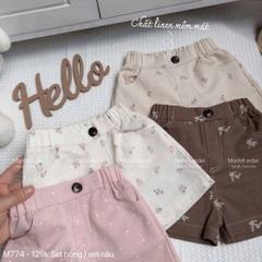 SET 2 QUẦN CHẤM BI HOA NHÍ BÉ GÁI SẴN( 59k)