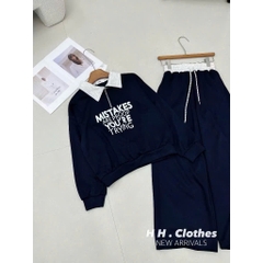 BỘ NỈ 2 DA 3 MÀU MISTAKE NỮ