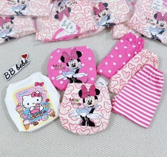 SET 3 BỘ DÀI MICKEY HELLO KITTY TONE HỒNG BÉ GÁI(XẢ 155k)
