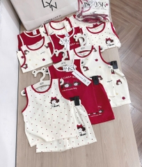 SET 3 BỘ SÁT NÁCH TONE ĐỎ BÉ GÁI( xả 109k)