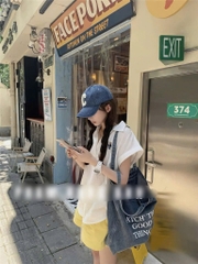 ÁO SƠ MI SN THÊU GẤU WHOA NỮ SẴN(SALE 70k)