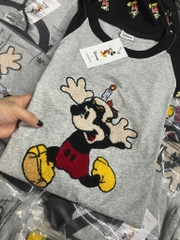 SET BỘ DÀI MICKEY THÊU PHỐI MÀU NỮ THU ĐÔNG