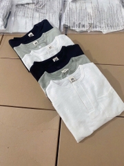 SET 2 ÁO XƯỚC CỔ TRỤ TÚI TRƯỚC DÀI TAY BÉ TRAI