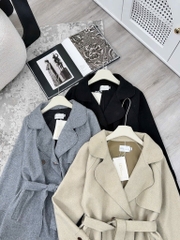 ÁO KHOÁC DẠ DÁNG CHÙM MÔNG NỮ THU ĐÔNG