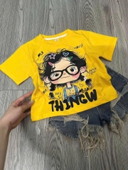 ÁO PHÔNG VÀNG CÔ GÁI MẸ CON MẮT KÍNH NỮ SIÊUUU ĐẸPPP NỮ (LOẠI RẺ 2x)