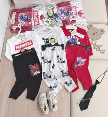 SET 3 BỘ DÀI TAY SPIDERMAN BATMAN BÉ TRAI SẴN