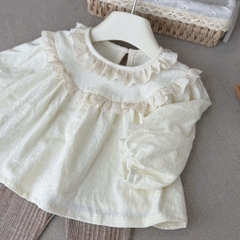 SÉT DÀI ÁO BABYDOLL QUẦN REN BÉ GÁI