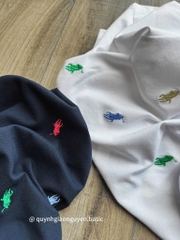 ÁO PHÔNG THÊU TRÀN NGỰA POLO 2M THAN TRẮNG NEW CHO NỮ