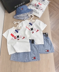 SET VÁY JEAN TÔM MÌ KID + MŨ BÉ GÁI(75k)