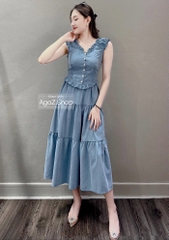 SET BÒ NỮ BIÊN NHẬT LI BÈO GẤU MIX CHÂN VÁY (KH ĐẶT SLL)