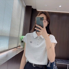 ÁO POLO CỔ VIỀN CÁCH ĐIỆU NỮ SẴN