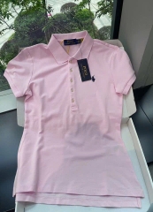 ÁO POLO CỘC THÊU NGỰA MÀU HỒNG NỮ