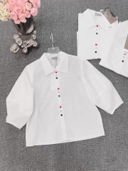 ÁO SƠ MI TKE CÚC 3 MÀU NỮ SẴN (SALE 49k)