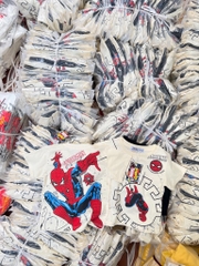 SET NHỆN SPIDERMAN ÁO BE QUẦN ĐEN BÉ TRAI SẴN