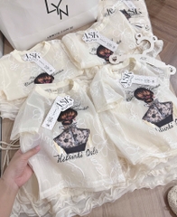 SET ÁO REN MIX CHÂN VÁY BÈO BÉ GÁI