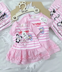 VÁY BÉ BABY THREE 2 MÀU HỒNG BÉ GÁI(XẢ 59k)