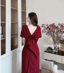 VÁY NƠ ĐÍNH HOA DÁNG DÀI 2 LỚP NỮ