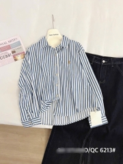 ÁO SƠ MI KẺ THÊU NGỰA DÀI TAY NỮ (SALE 69k)