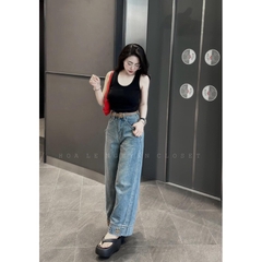 QUẦN BÒ NỮ SUÔNG THÊU GẤU NỔI CHỮ BB