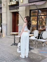 QUẦN SUÔNG BAGGY KAKI LỤA 4M NỮ NEW SẴN