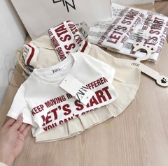 SET VÁY ZR KAKI TONE BE BÉ GÁI SẴN(Xả 39k)