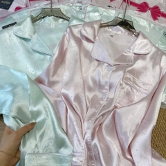 SET BỘ DÀI LỤA HELLO KITTY HỒNG XANH NỮ THU ĐÔNG