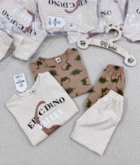 SET 2 BỘ DÀI KHỦNG LONG TONE NÂU BE SIÊU XINH