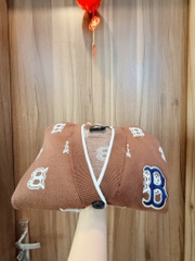 ÁO KHOÁC LEN CADIGAN MLB NÂU BE NỮ THU ĐÔNG SẴN