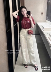 QUẦN JEAN NỮ SUÔNG TRẮNG SẴN